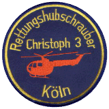 Ärmelabzeichen Rettungshubschrauber Christoph 3 K
