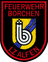Abzeichen der FF Borchen Lz. Alfen (rot)
