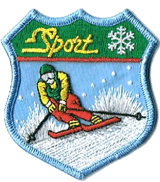 Abzeichen der S Skisport Abzeichen <font color=#ff0000>3D  Abzeichen</font>